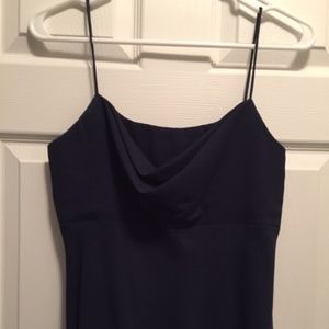 Vintage 90's navy blue skinny strap trendy dress